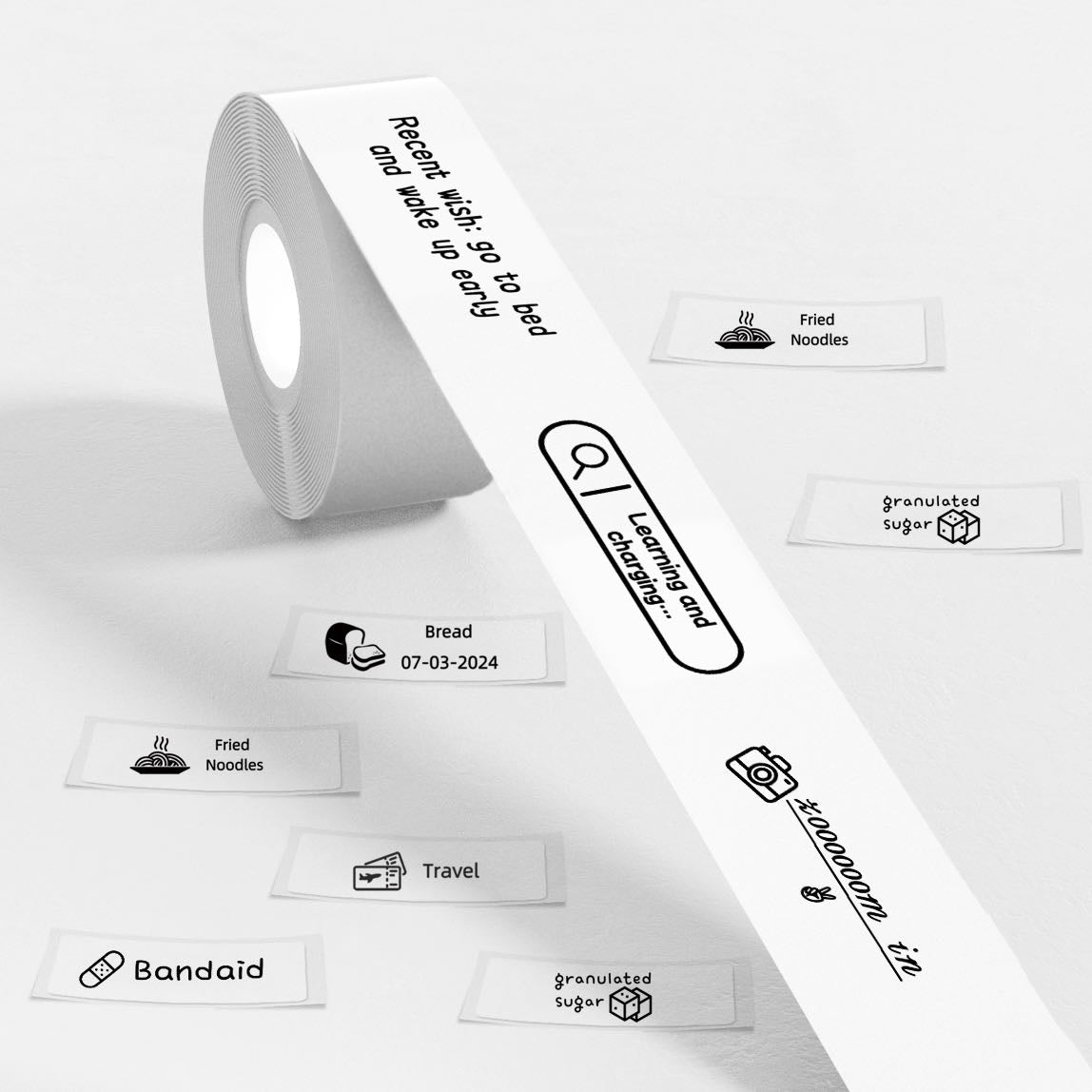 Thermal label printing paper